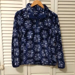 NWOT Lands' End Plush Softest Fleece Pullover Quarter Snap Size MP Medium Petite